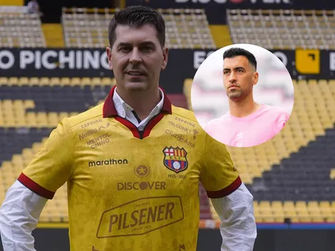 La hinchada de Barcelona SC no lo quiere, pero Rescalvo lo comparó con Sergio Busquets