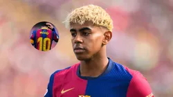 Se venden al mismo tiempo camisetas de Messi y Yamal con la 10 del Barcelona.