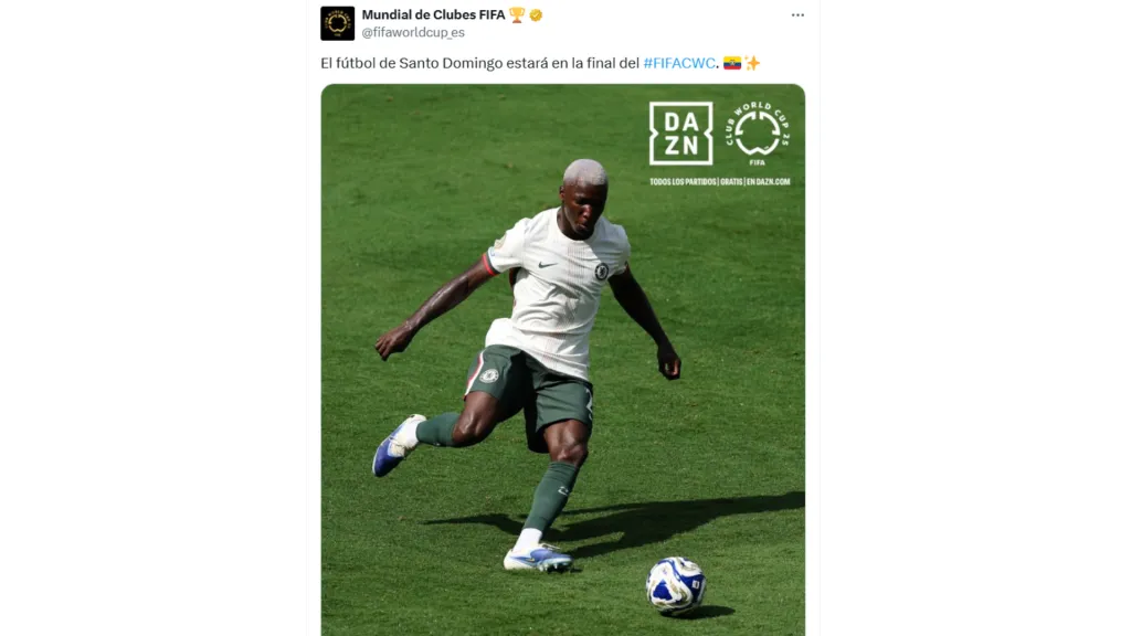 El mensaje de la FIFA para Moisés Caicedo. (Captura de Pantalla: @fifaworldcup_es)