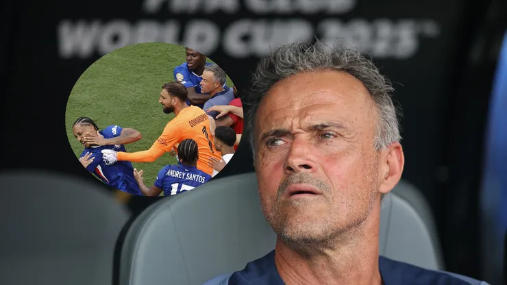 La sanción que le caería a Luis Enrique por golpear a Joao Pedro