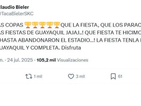Claudio Bieler se burla con todo de Barcelona SC: "Que fiesta te hicimos hijito"