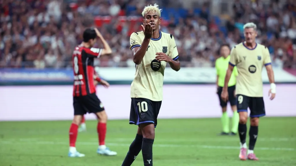 Yamal marcó en Japón su primer gol como 10 del Barcelona: GETTY