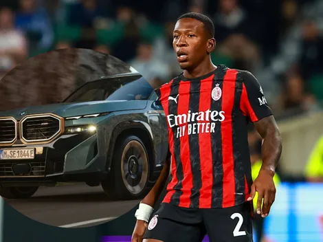 Y recién llegó: El lujoso auto que le regalarían a Pervis Estupiñán en el AC Milan