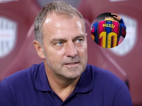 Flick eligió la camiseta de Messi como regalo