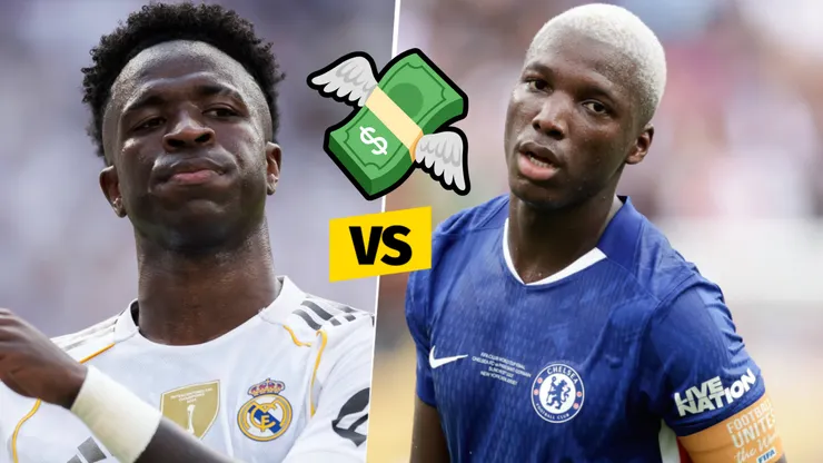 Mientras Vinícius Júnior cuesta 170 millones esto vale Moisés Caicedo