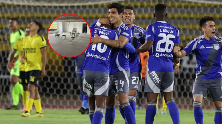 El insólito camerino donde pusieron a la Sub-15 de Emelec
