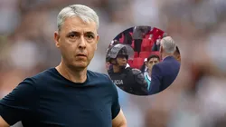 VIDEO | ¡Se enojó el profe! El gesto de Tiago Nunes contra el DT del Manta tras empate de Liga de Quito