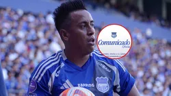 Cueva aclara si estuvo en una fiesta o no con Emelec