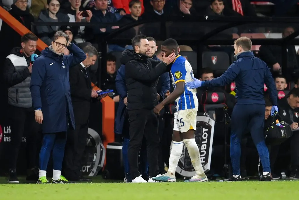 Moisés Caicedo coincidió con De Zerbi en Brighton. (Foto: GettyImages)