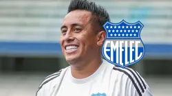 En plena transmisión del partido de Emelec vs. Aucas revelaron dónde jugará Christian Cueva en el 2026. Foto: Emelec