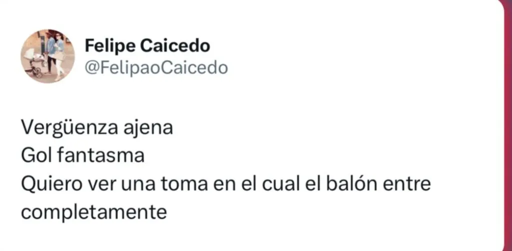 El post de Felipe Caicedo que luego borró.