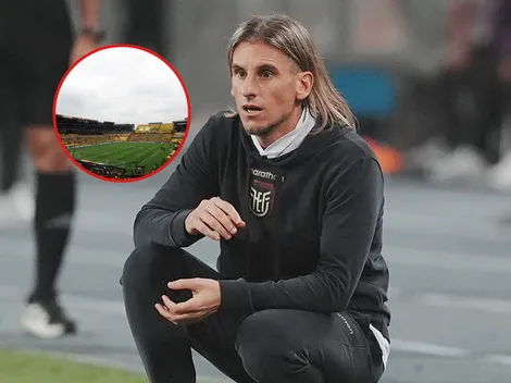 La hinchada de la Selección de Ecuador recibió contundentemente a Sebastián Beccacece