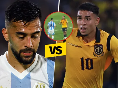 No se vio en TV: Kendry Páez necesitó 5 palabras para callar a Nicolás González