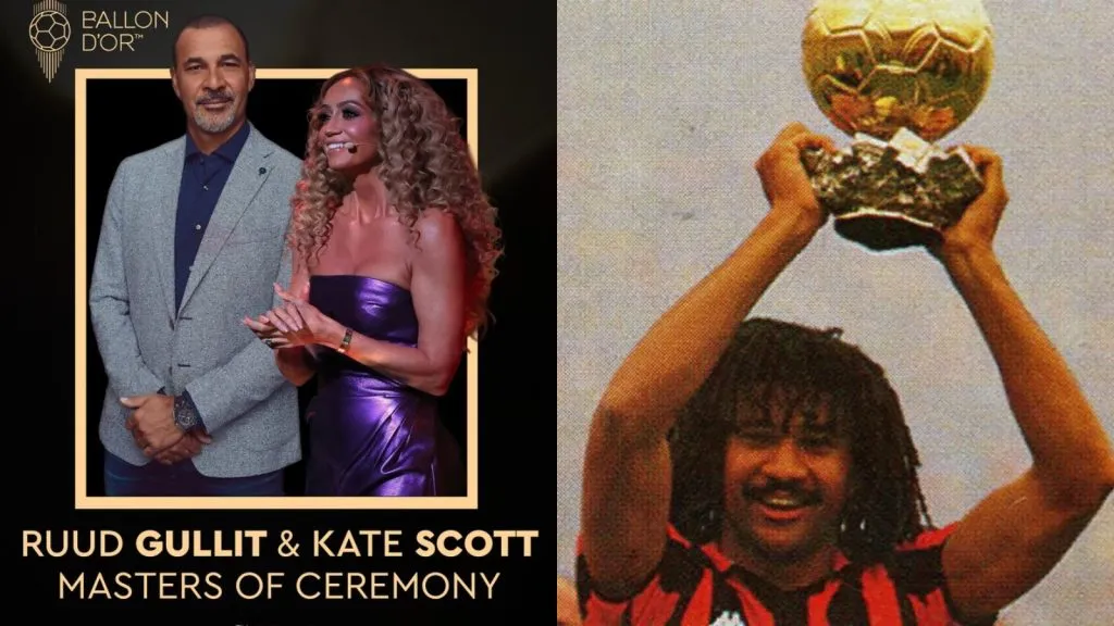 Gullit será uno de los presentadores del Balón de Oro: GETTY
