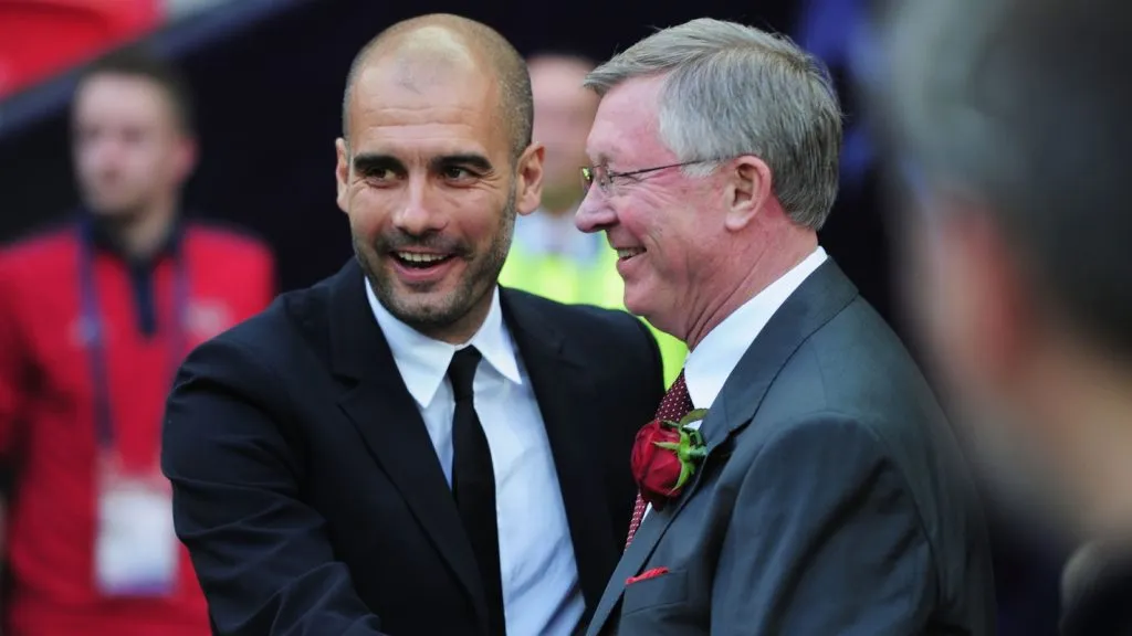 Ferguson, el mejor entrenador de la historia para Guardiola: GETTY