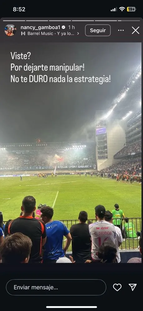 El mensaje de la mamá de Diogo Bagüí. (Captura de pantalla)