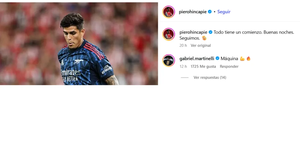 El mensaje de Hincapié en redes sociales. (Captura de Pantalla)