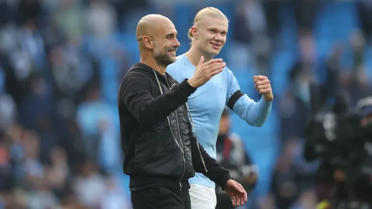 Guardiola pone a Haaland al nivel de Messi y CR7.