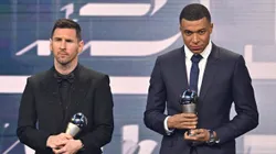 Messi y Mbappé, galardonados en la ceremonia The Best en 2023.