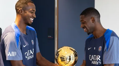 La emotiva reacción de Pacho al Balón de Oro de Dembélé