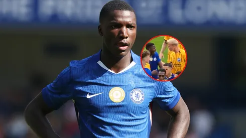 La insólita agresión de Moisés Caicedo a un rival de Brighton