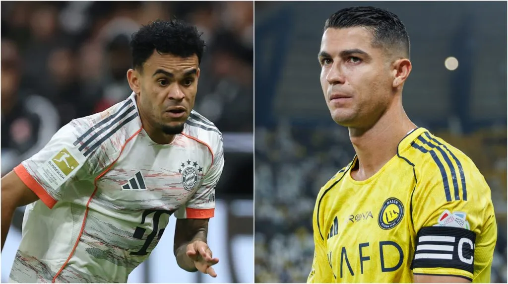 Luis Díaz y Cristiano Ronaldo tienen fortunas muy diferentes. (Foto: Getty Images)