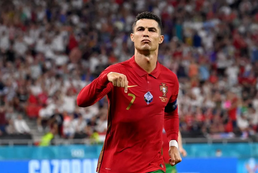 Uno de los tantos festejos de Cristiano, aquí ante Francia por la Eurocopa 2020. (Foto: Getty)