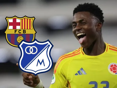 Neiser Villarreal podría irse al FC Barcelona y revelan la cifra que recibiría Millonarios