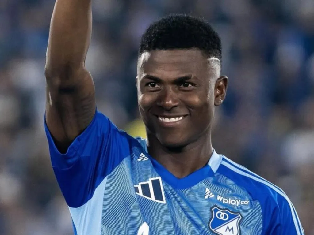 Neiser Villarreal debutó con 18 años en Millonarios.