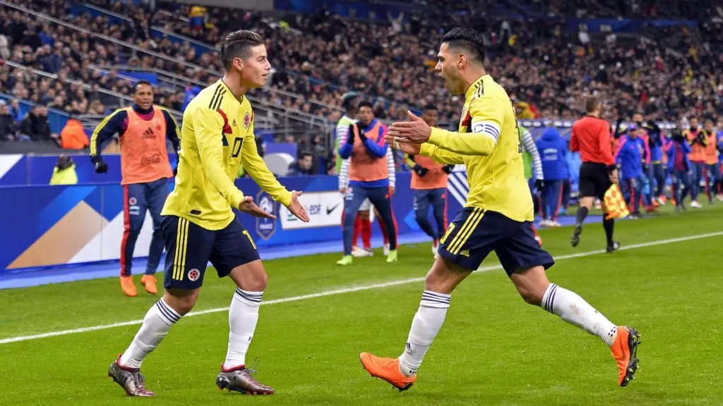 Luis Díaz, cada vez más cerca de James y Falcao en la tabla de goleadores de Colombia: GETTY