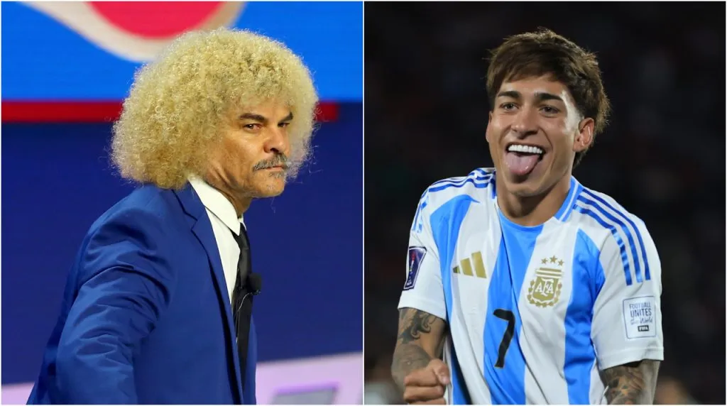 Carlos Valderrama y Maher Carrizo. (Foto: Getty Images)