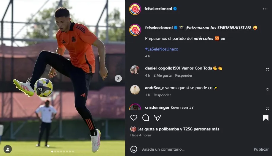 Simón García volvió a estar disponible en el Mundial Sub-20