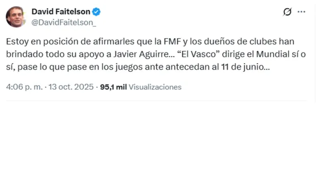 Aguirre seguirá siendo el DT de México. (Foto: Captura de pantalla)