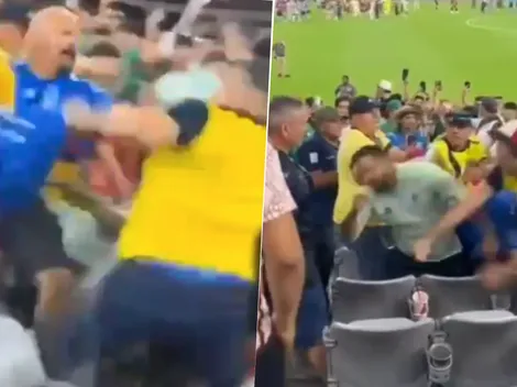 Batalla campal en las tribunas del México vs. Ecuador