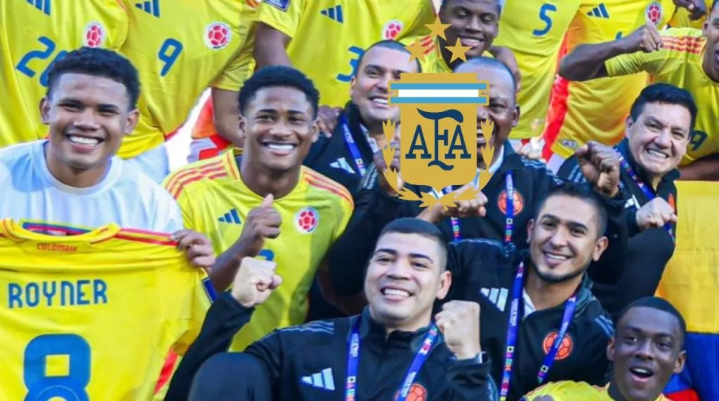 Jugador colombiano denunció a la Selección Argentina. (Foto: X / @FCFSeleccionCol y archivo particular)