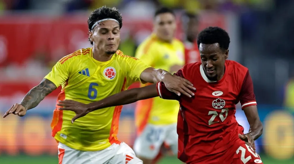 Richard Ríos en el partido amistoso entre Colombia y Canadá. (Foto: Getty Images)