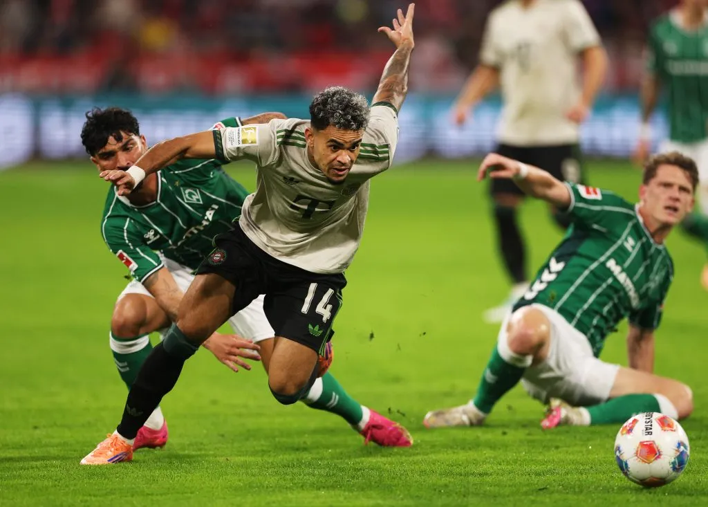 Luis Díaz, clave en el Bayern de Vincent Kompany (Getty)