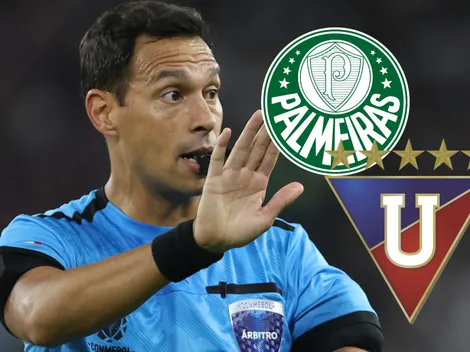 Favoreció al Real Madrid y expulsó a un jugador de Liga de Quito: El árbitro asignado para el partido vs. Palmeiras