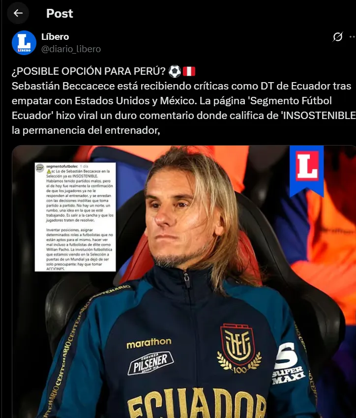 Sebastián Beccacece – Líbero