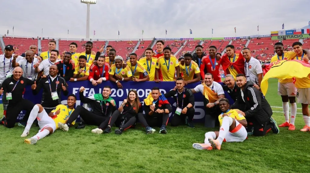 La Selección Colombia quedó tercera en el Mundial Sub-20. (Foto: X / @FCFSeleccionCol)