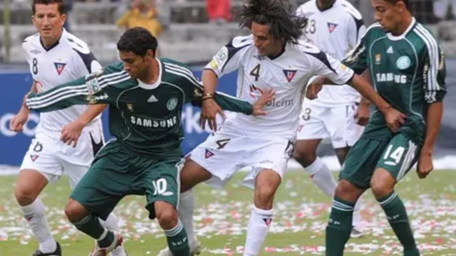 Liga de Quito – Palmeiras 2009. Foto: El Universo.