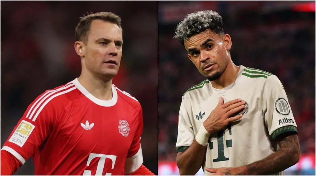 Manuel Neuer y Luis Díaz en Bayern Múnich. (Foto: Getty Images)