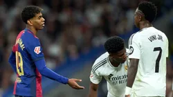 Las cámaras de Movistar+ captaron cuando Vinícius Junior cargó a Lamine Yamal por sus pases hacia atrás durante El Clásico.