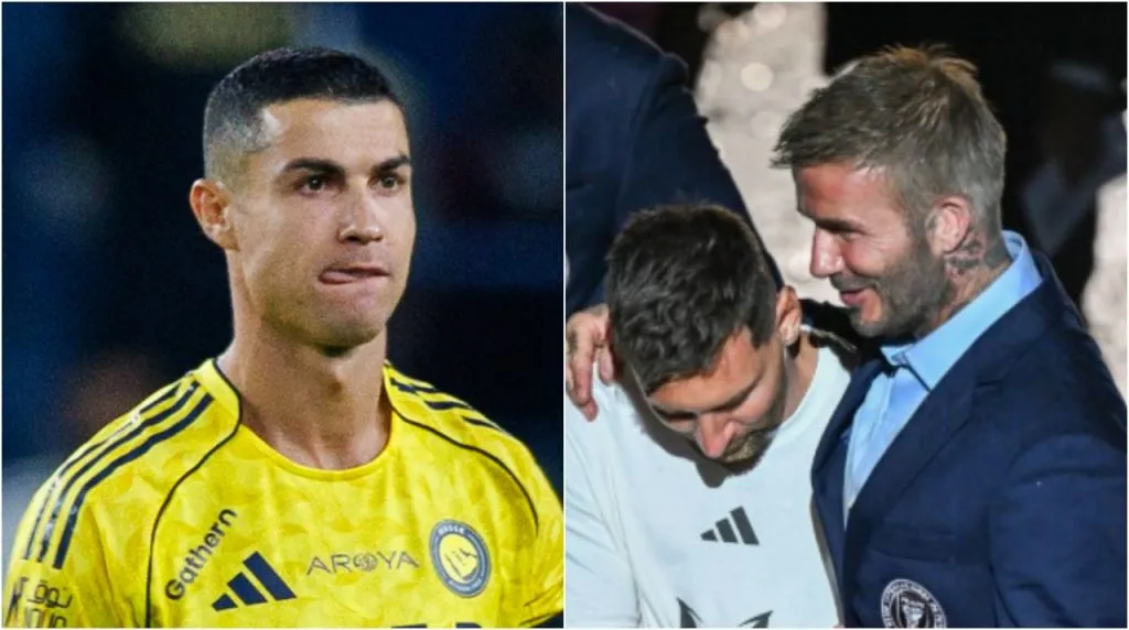 Cristiano Ronaldo le puso presión a Messi. (Foto: Getty Images)