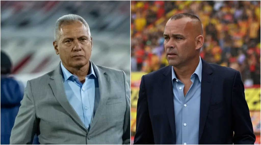 Hernán Torres y Rafael Dudamel en la Liga Colombiana. (Foto: Vizzor Image)