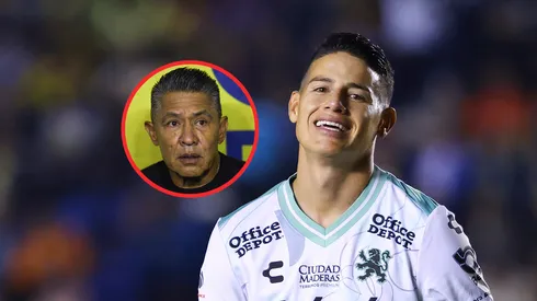 El técnico de León habló del futuro de James Rodríguez.
