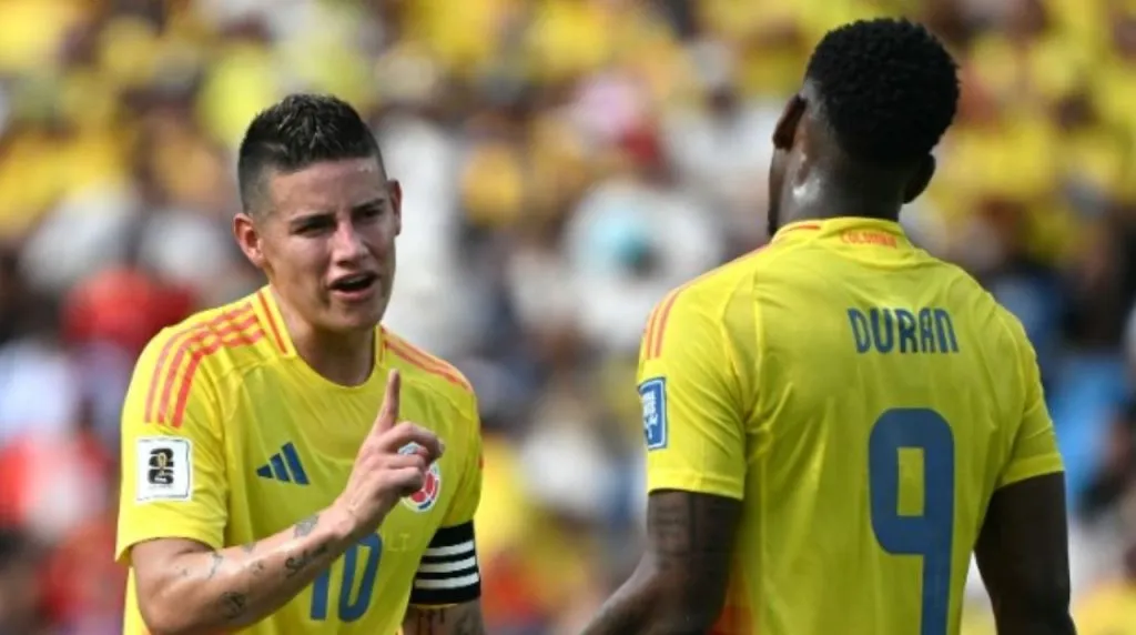 James Rodríguez y Jhon Durán con la Selección Colombia en las Eliminatorias