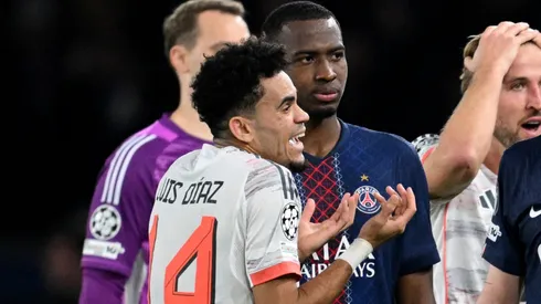 Luis Díaz fue expulsado en PSG vs. Bayern Múnich de Champions League.