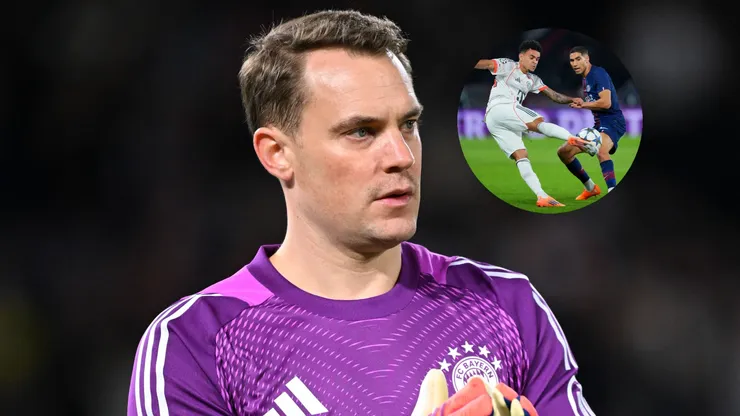 Neuer, figura ante PSG, señaló a Luis Díaz por su expuslión.