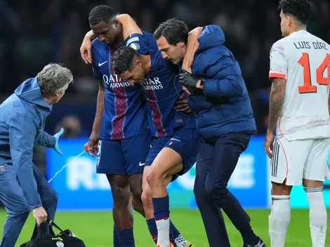 Revelan la posible lesión que tendría Hakimi tras durísima falta de Luis Díaz